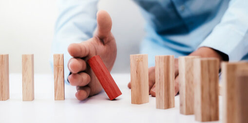 Business risk, strategy and planing concept idea.
